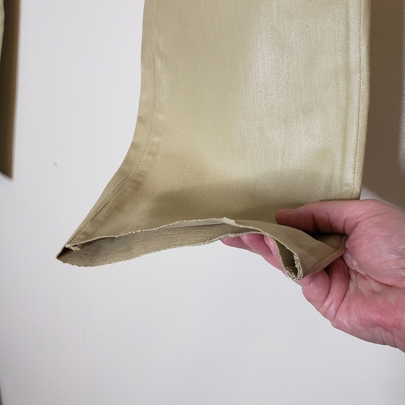 NEW L'AGENCE Sada Slim Straight Leg Cropped Jeans Khaki Trendy Luxury Summer - Picture 4 of 11